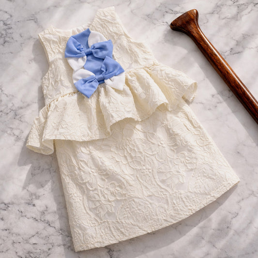 Pinwheel Peplum Shift Dress