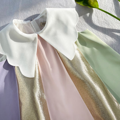 Rainbow Trapeze Dress & Bloomers