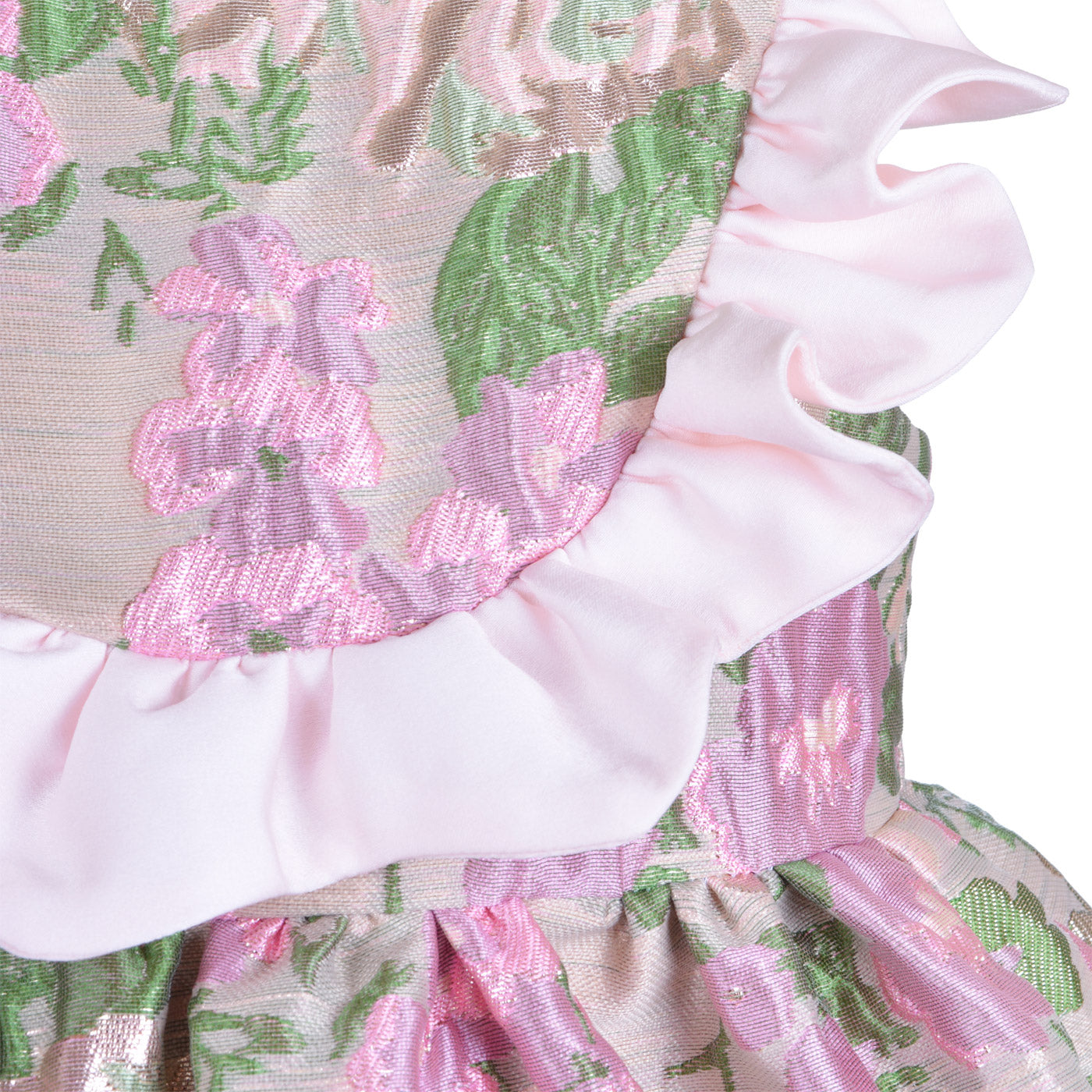 Scalloped Ruffle Bodice Dress & Bloomers