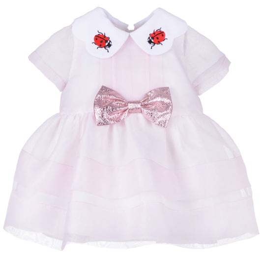 Baby's Embroidered Collar Bodice Dress & Bloomers