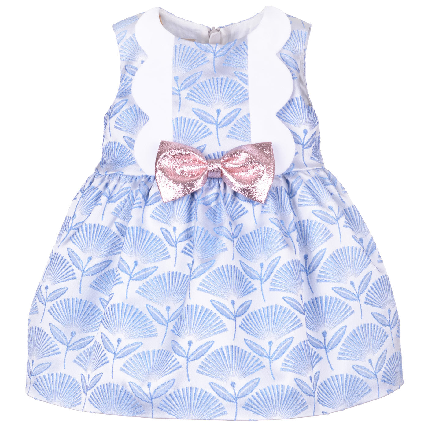 Scalloped Bodice Dress & Bloomers