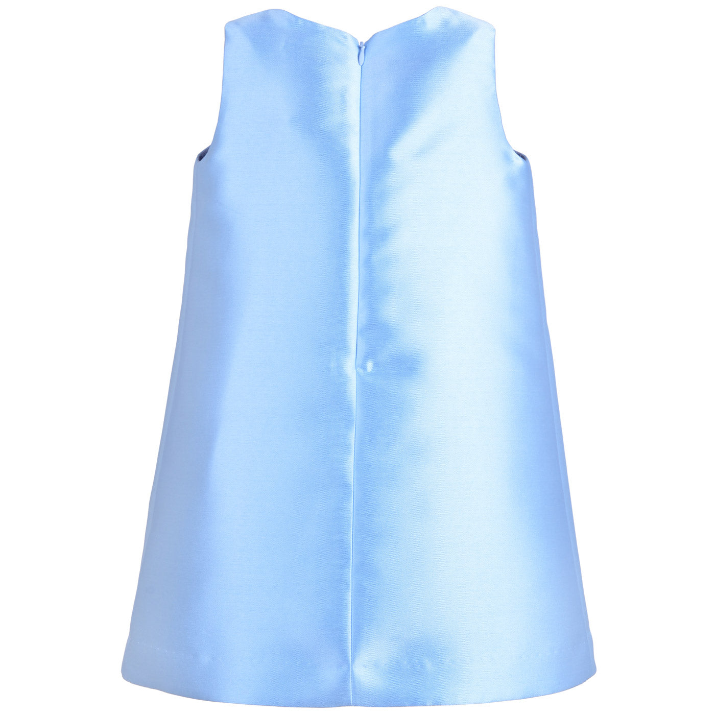 Girl's Origami Bow Shift Dress in Alice Blue