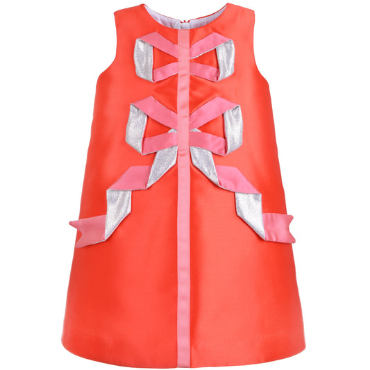Origami Ribbon Shift Dress