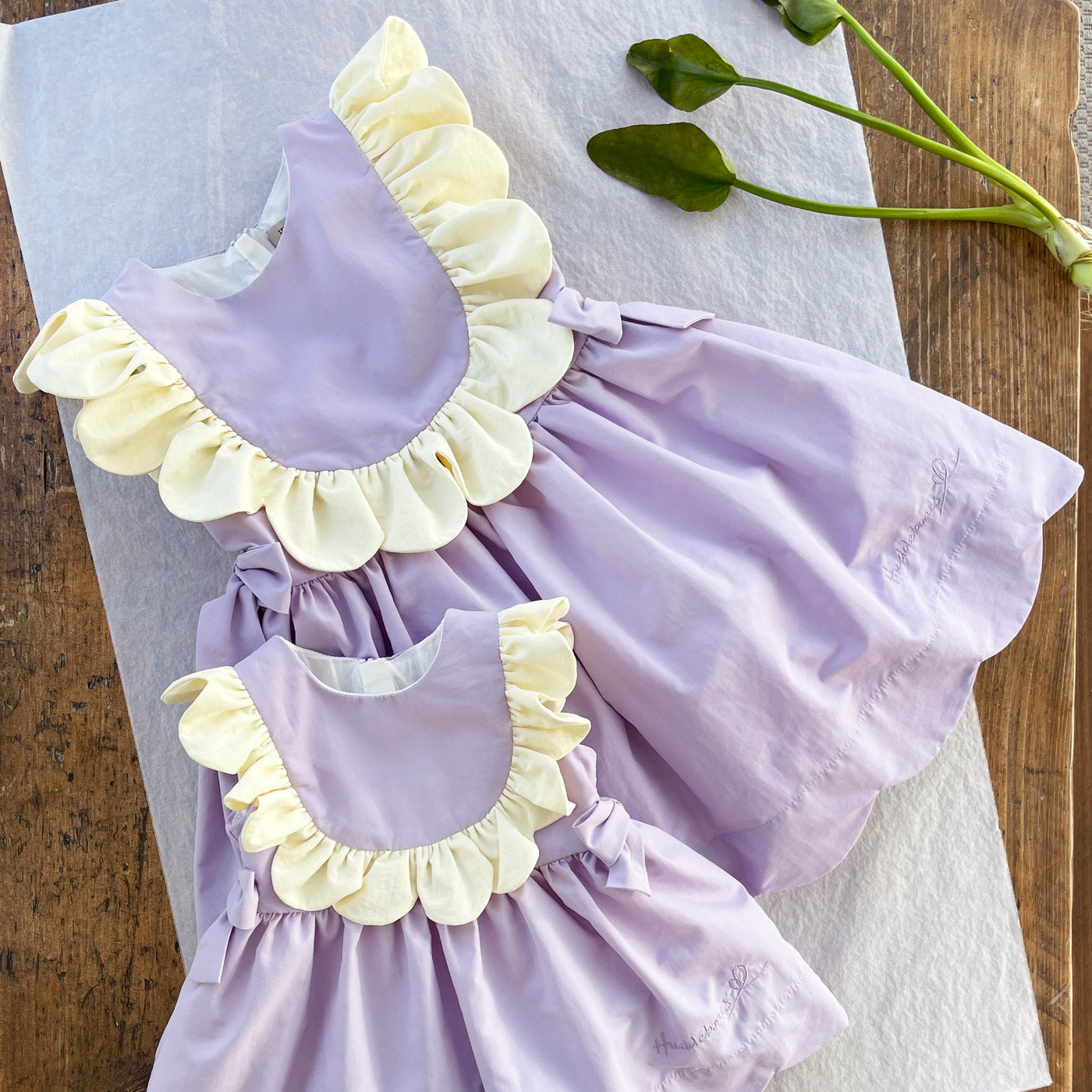 Scalloped Ruffle Bodice Dress