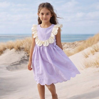 Scalloped Ruffle Bodice Dress