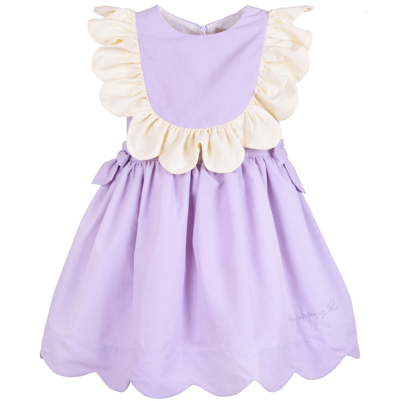 Scalloped Ruffle Bodice Dress