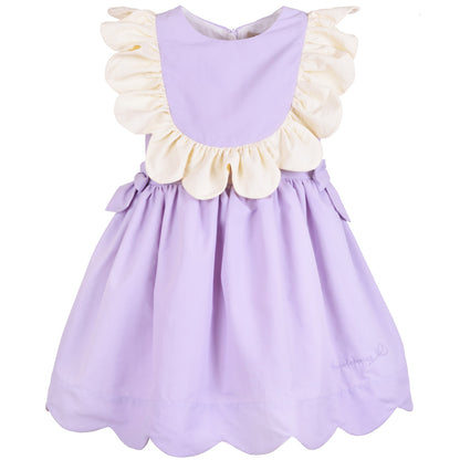 Scalloped Ruffle Bodice Dress