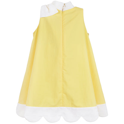 Scalloped Sunburst Trapeze Dress