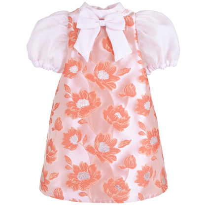 Puff Sleeve Shift Dress