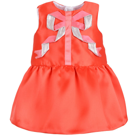 Origami Ribbon Peplum Dress & Bloomers