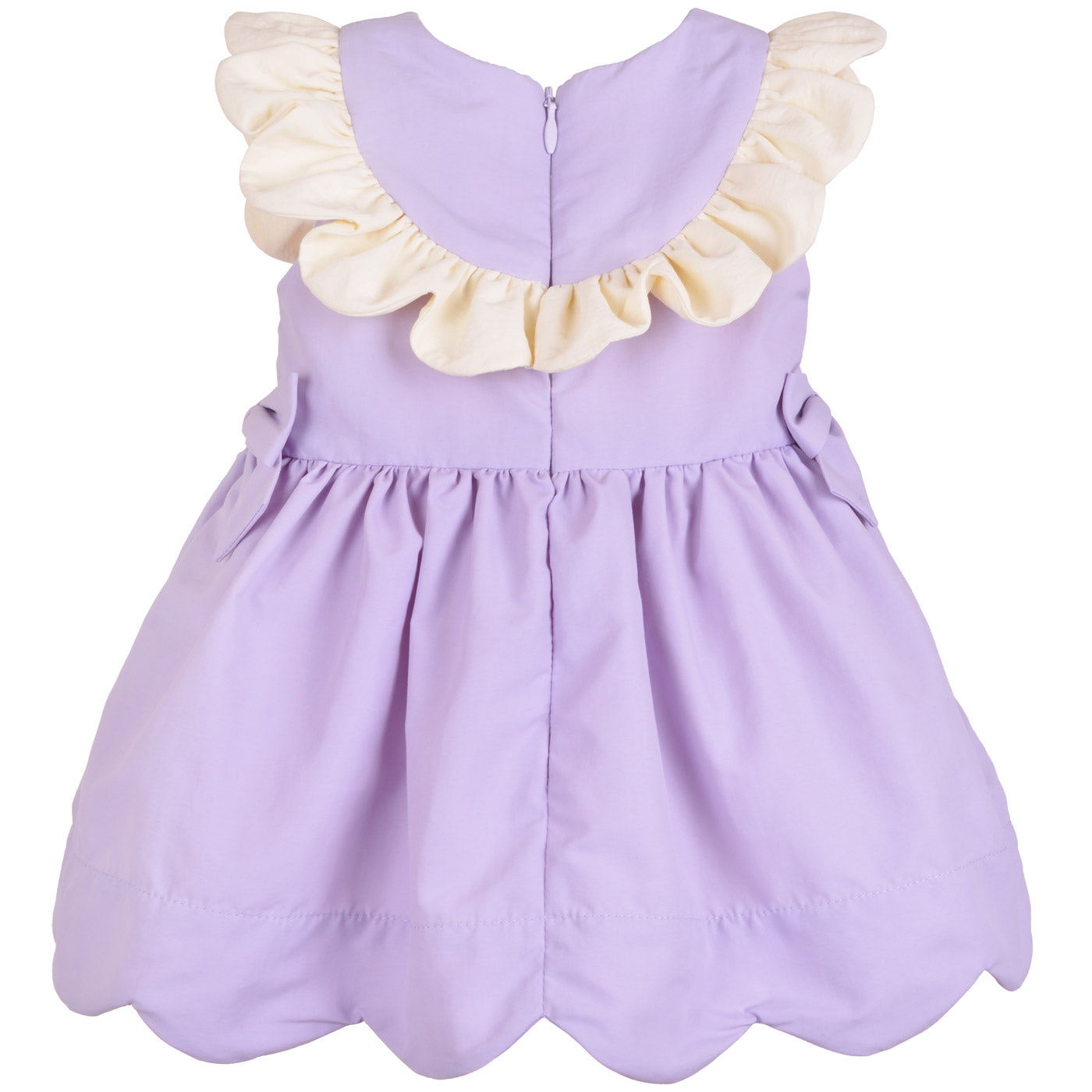 Scalloped Ruffle Bodice Dress & Bloomers