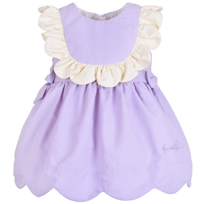 Scalloped Ruffle Bodice Dress & Bloomers