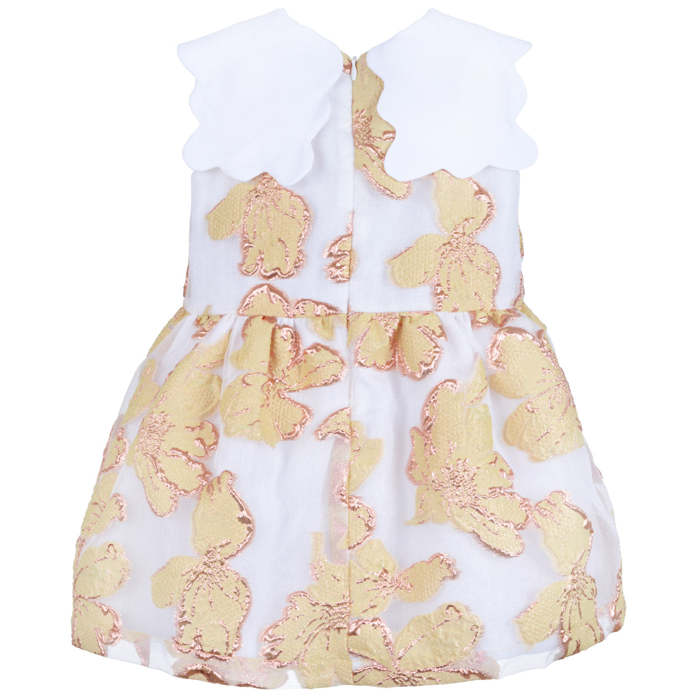 Scalloped Bib Dress