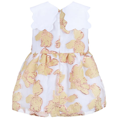 Scalloped Bib Dress