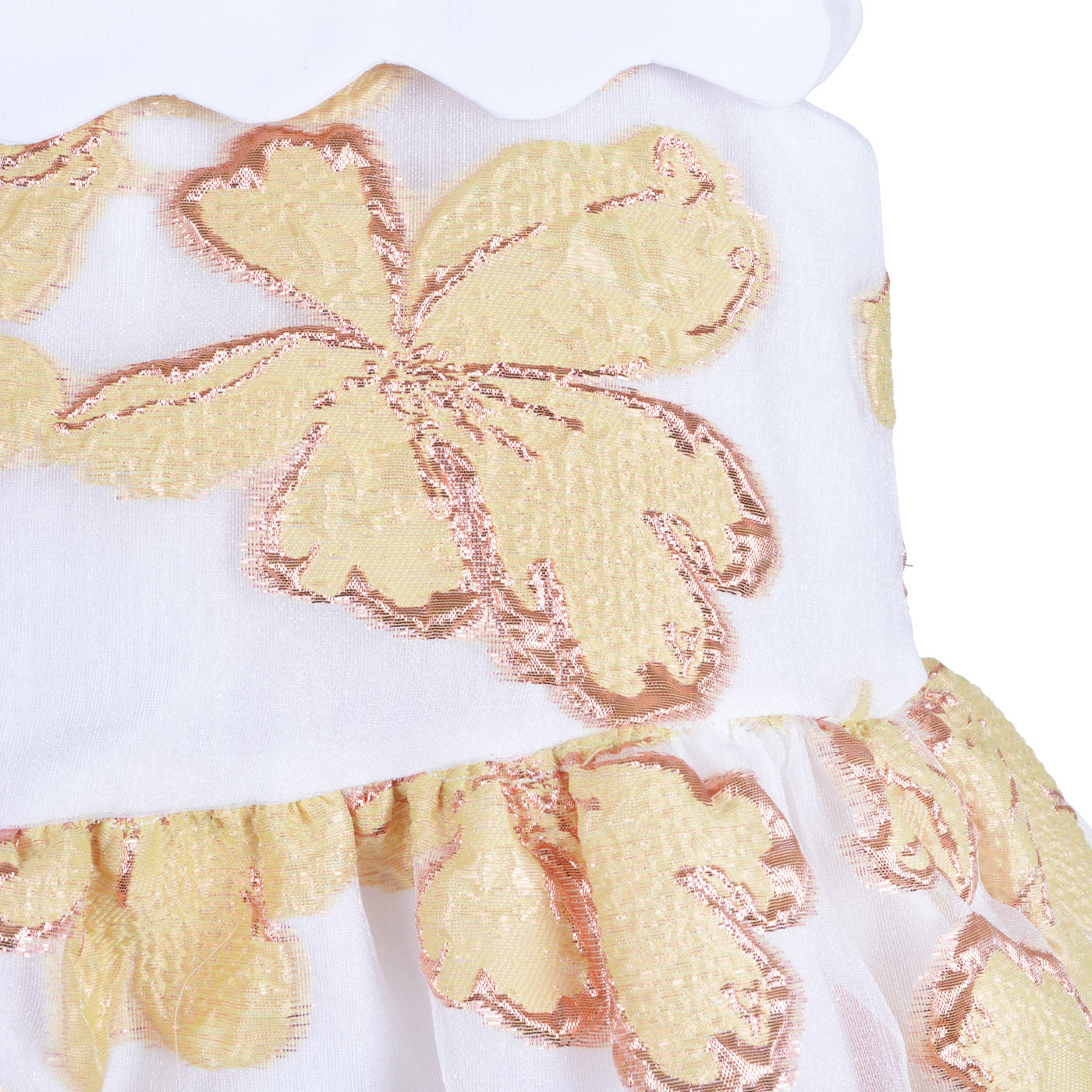 Scalloped Bib Dress