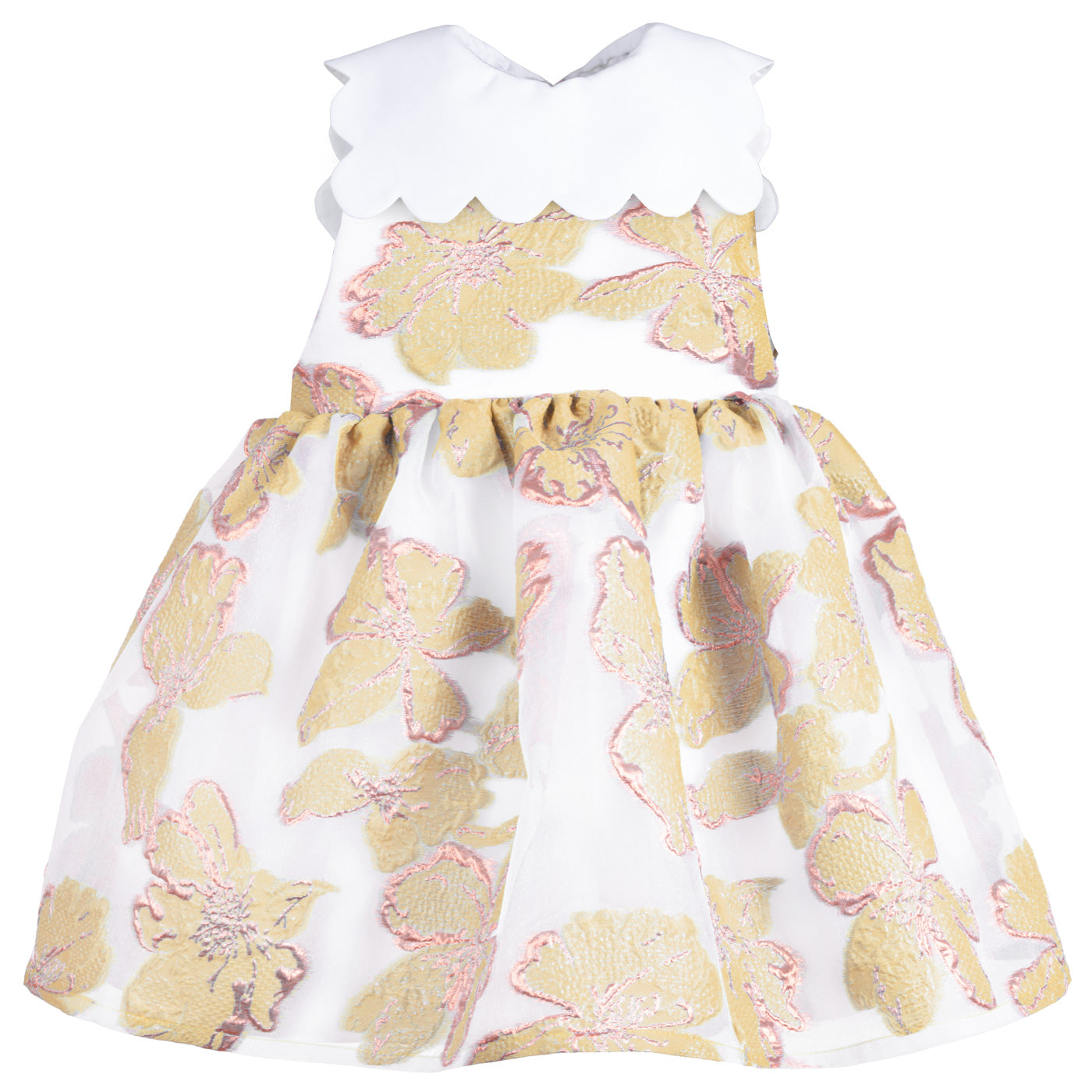 Scalloped Bib Dress & Bloomers