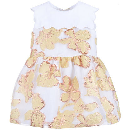 Scalloped Bib Dress