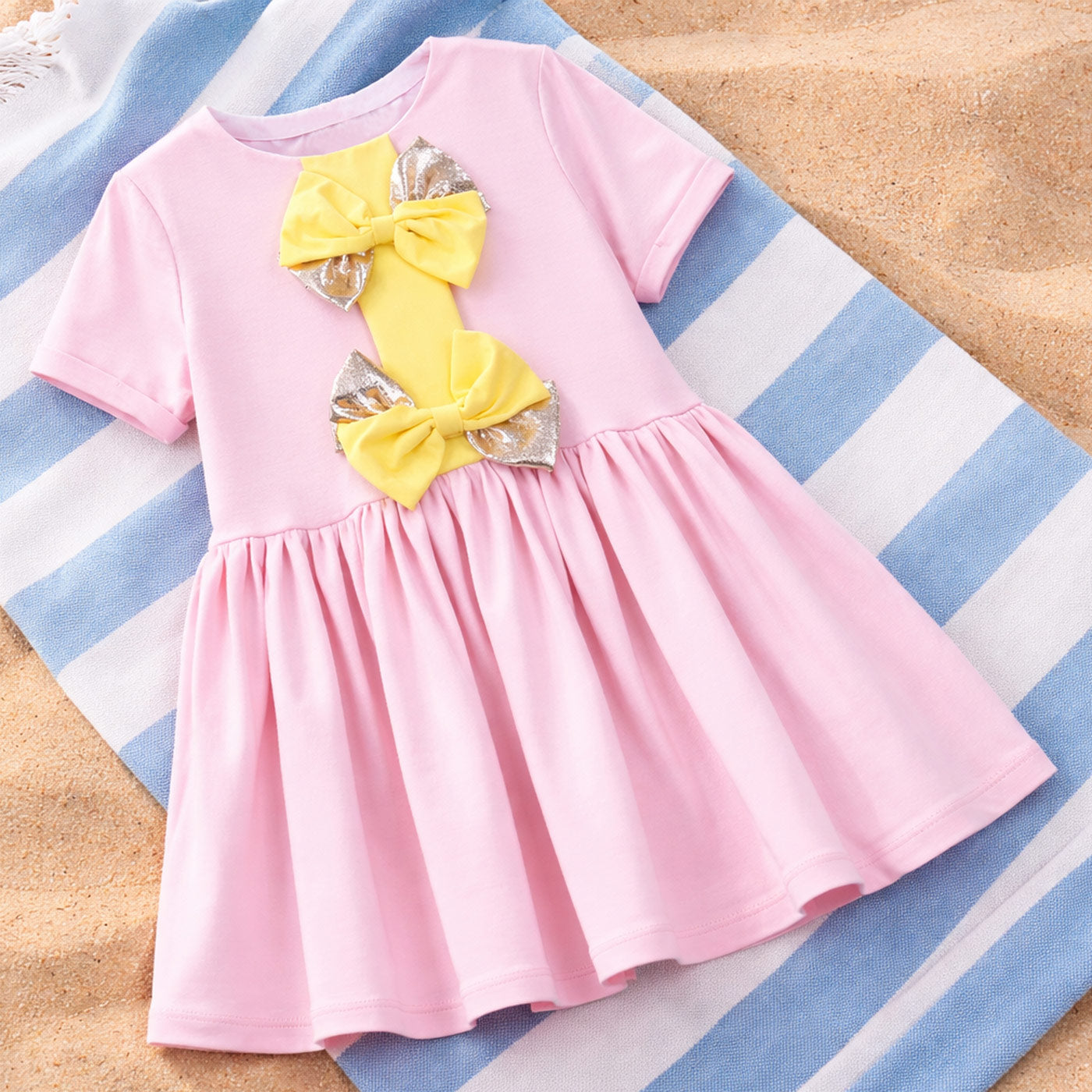 Pinwheel Jersey Dress & Bloomers