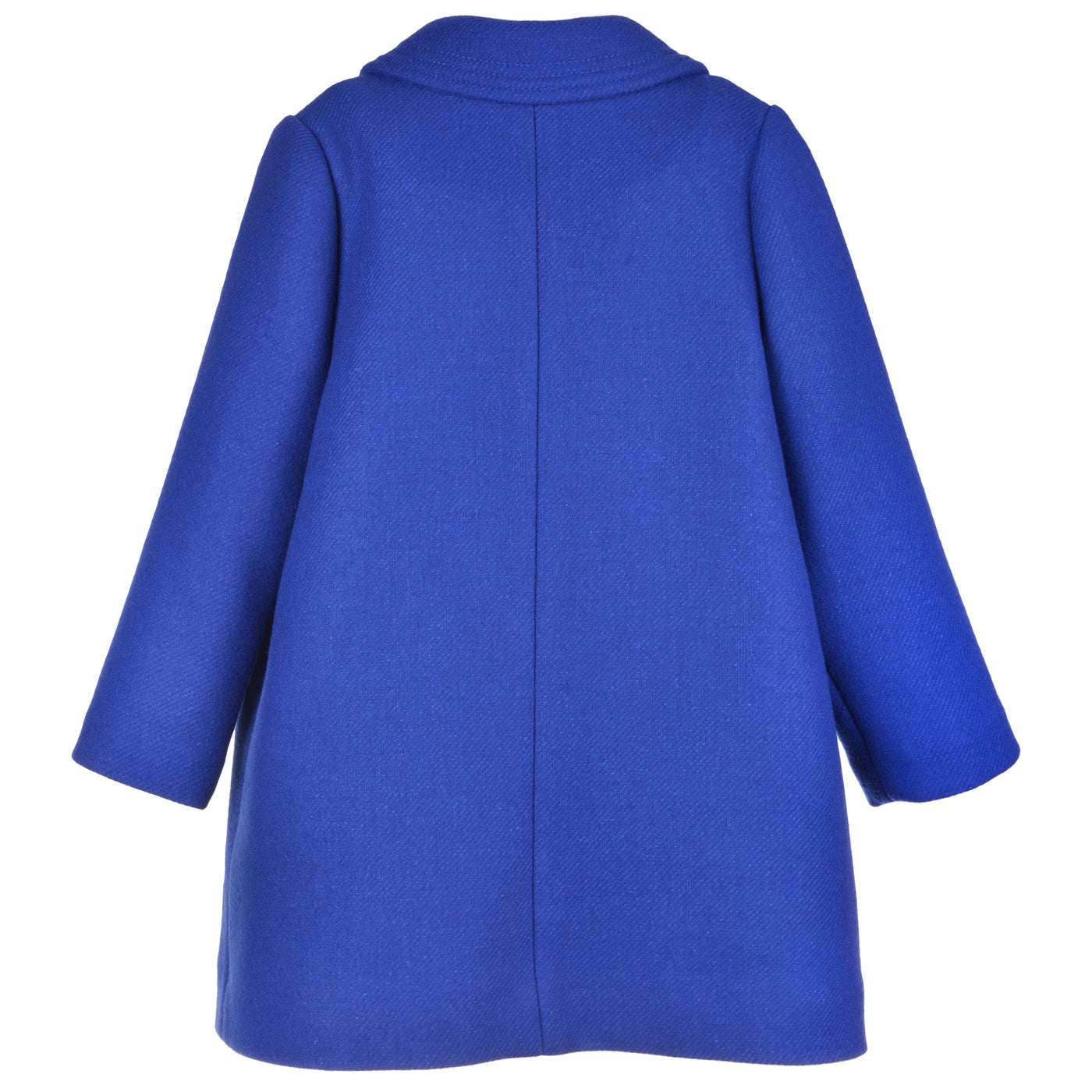 Girl's Bow Coat in Cobalt