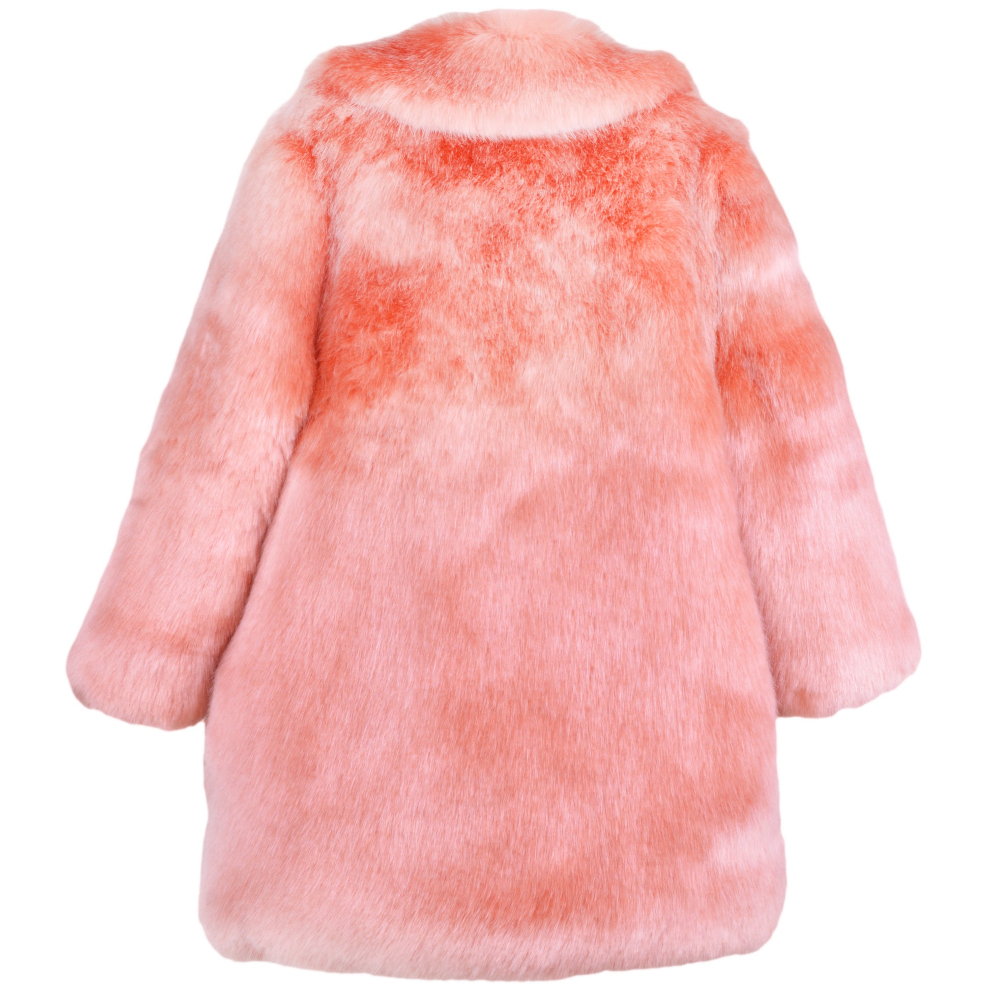 Girl's Faux Fur Coat in Milkshake