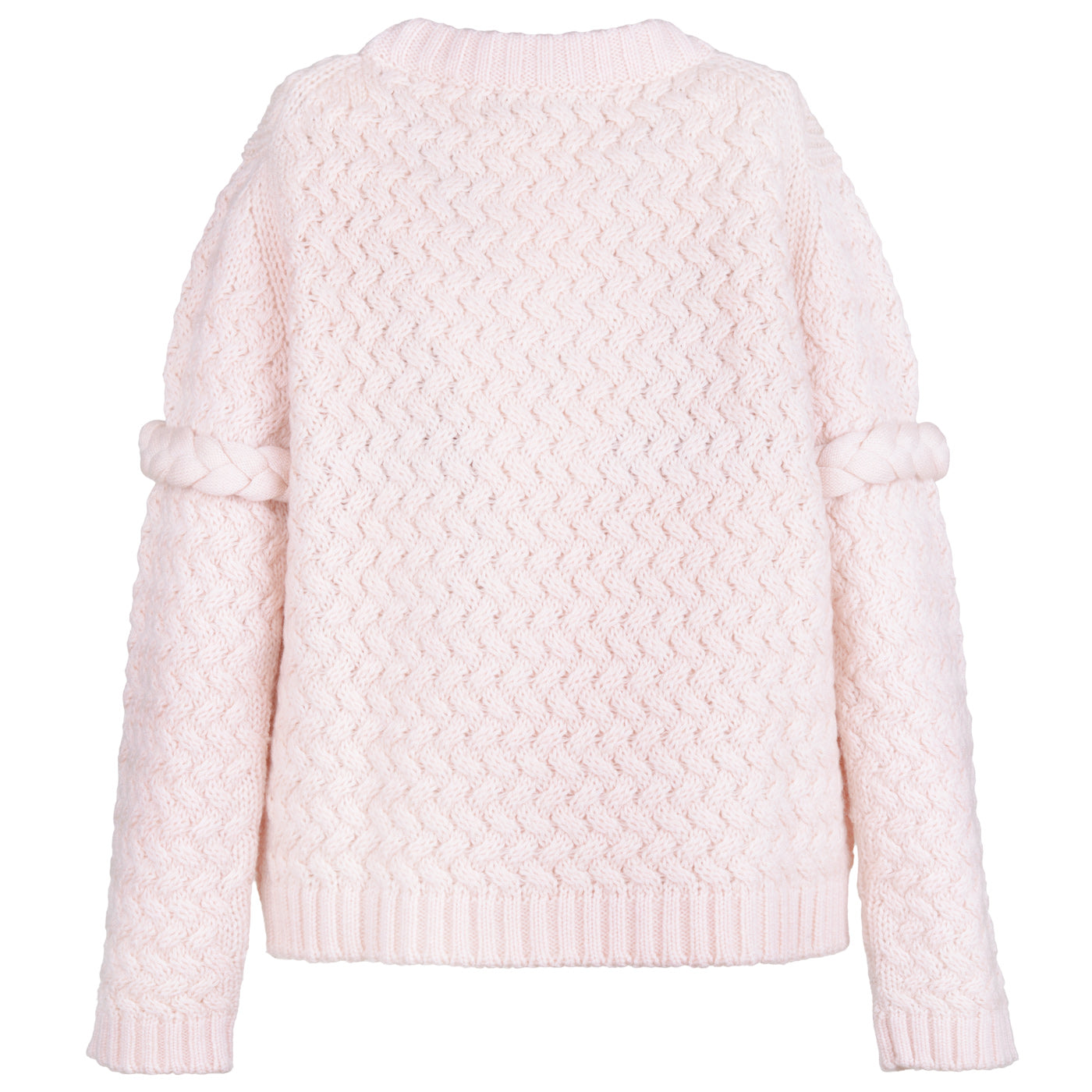 Girl's Chunky Merino Jumper in Blush