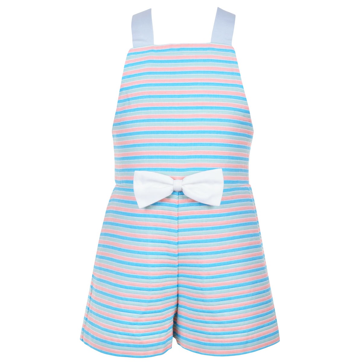 Girl's Beach Stripe Romper