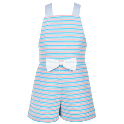 Girl's Beach Stripe Romper