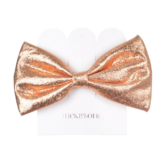 Girl's Bow Hairclip in Amber