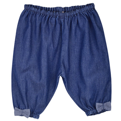Baby's Chambray Gathered Trousers