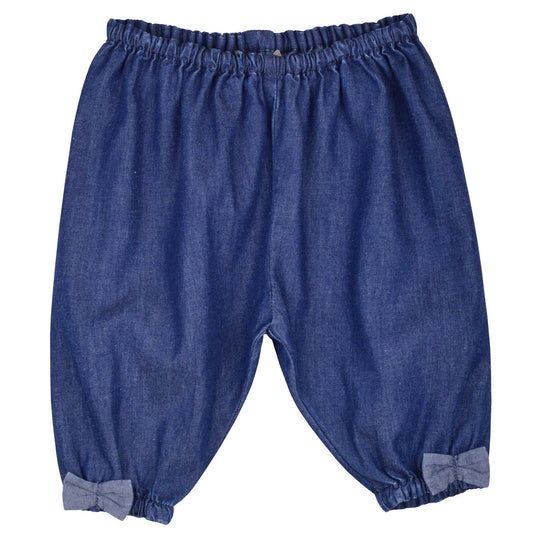 Baby's Chambray Gathered Trousers