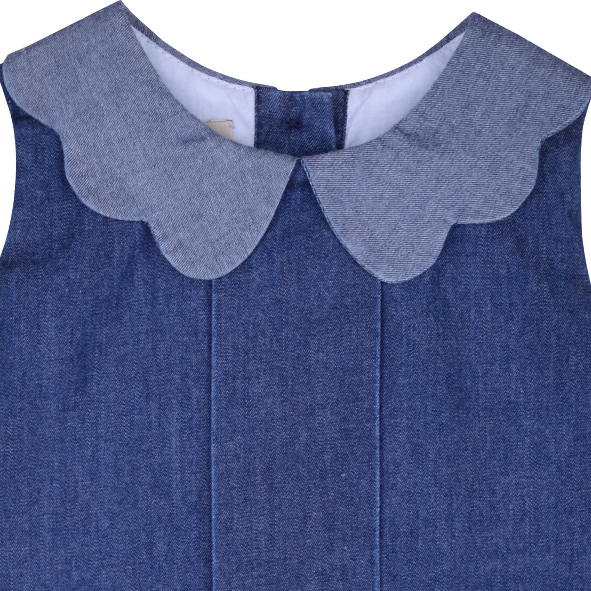 Baby's Chambray Scalloped Collar Swing Top