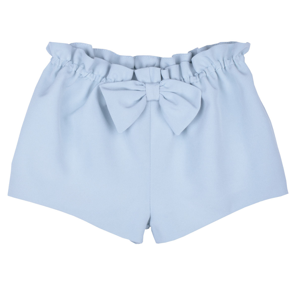 Baby's Gathered Bow Shorts in Powder Blue