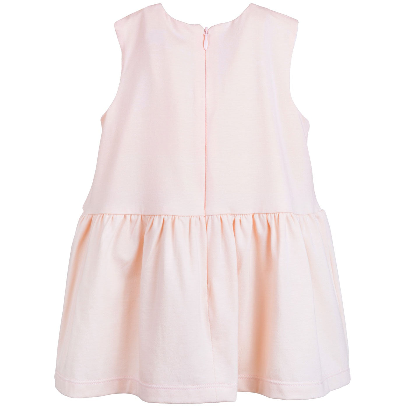 Baby's Gilded Bow Dress & Bloomers in Blush and White Gold
