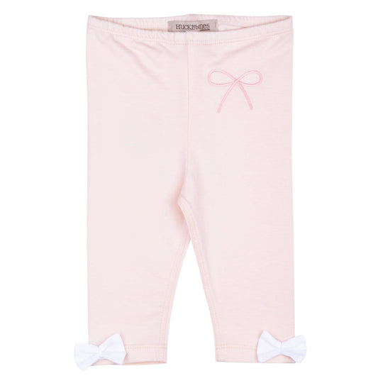 Baby's Leggings with Contrast Bows
