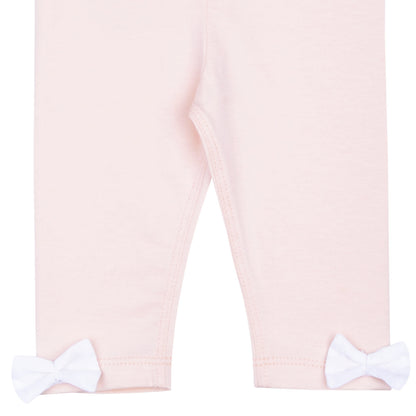 Baby's Leggings with Contrast Bows