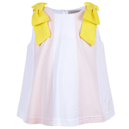 Girl's  Panelled Jersey Trapeze Top