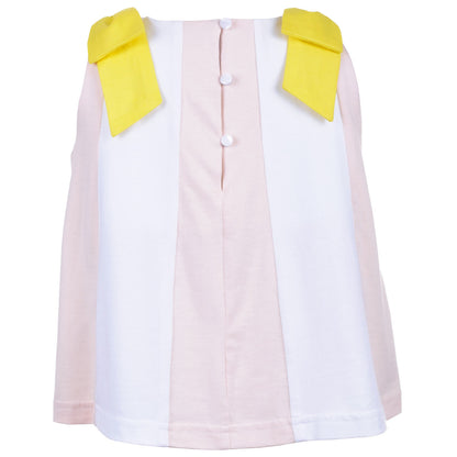 Girl's  Panelled Jersey Trapeze Top