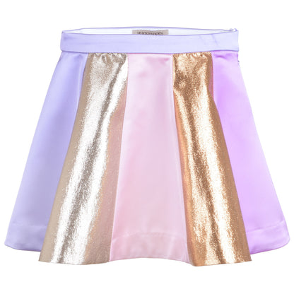 Girl's Rainbow Skirt in Lilac Multi