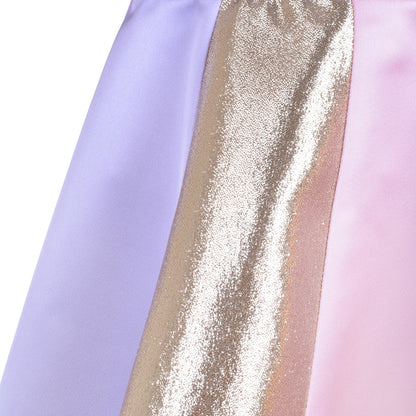 Girl's Rainbow Skirt in Lilac Multi