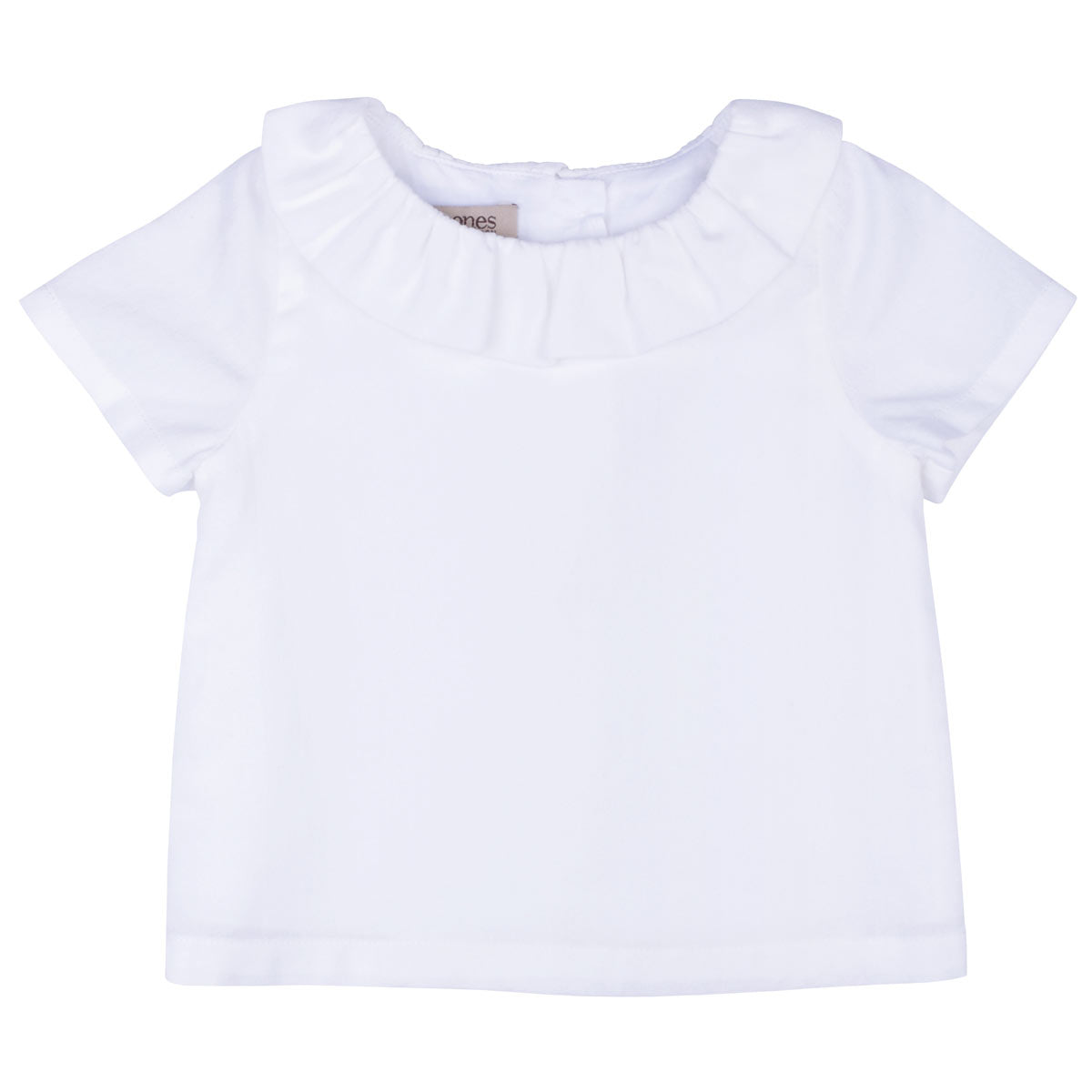 Baby's Ruffle Neck Short Sleeve Blouse