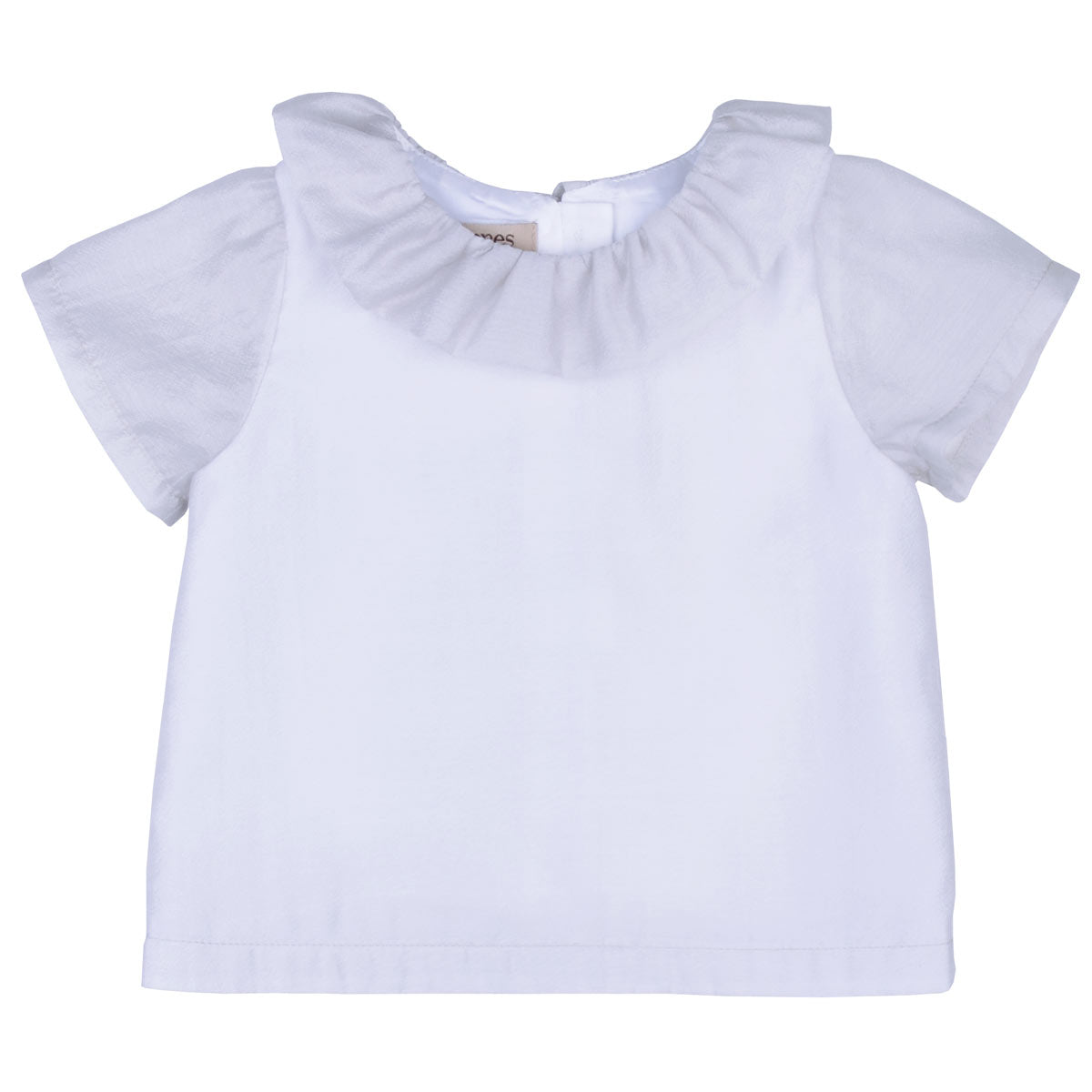 Baby's Ruffle Neck Short Sleeve Blouse
