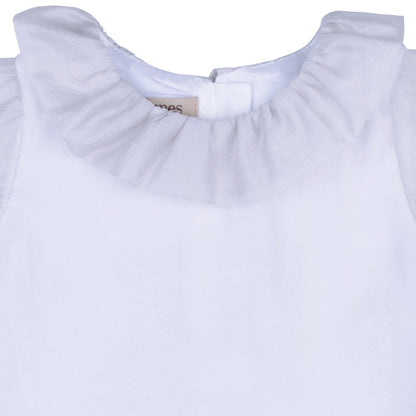 Baby's Ruffle Neck Short Sleeve Blouse