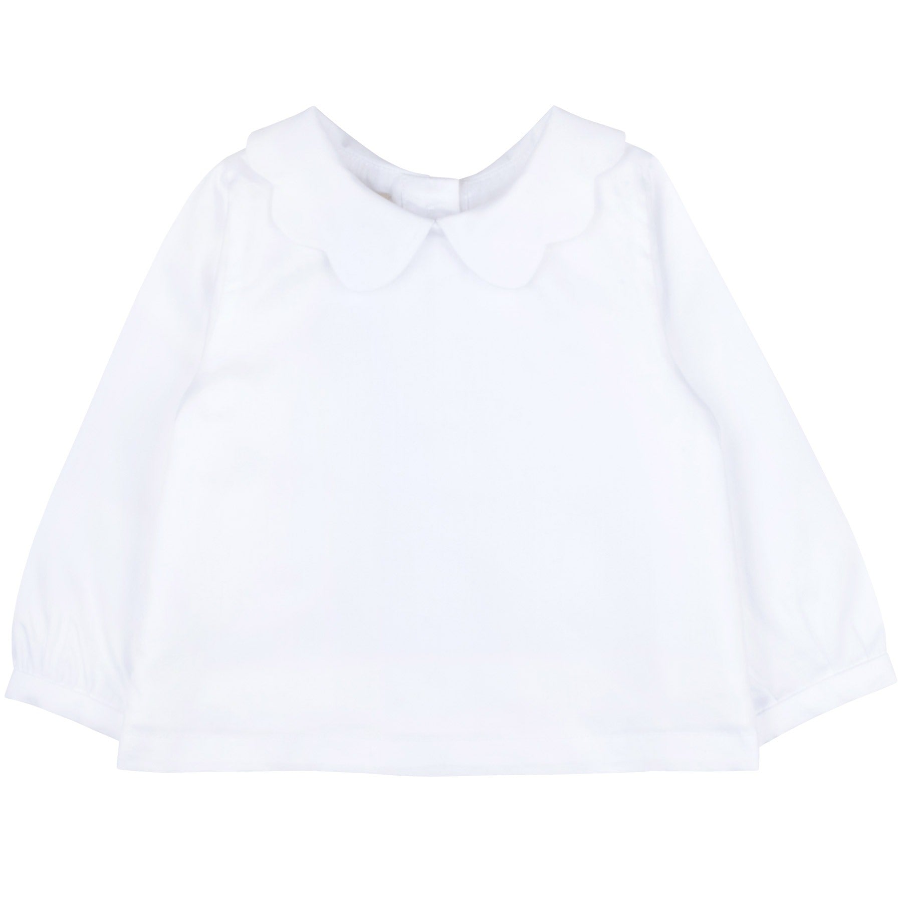 Baby's Scalloped Collar Blouse in Snow