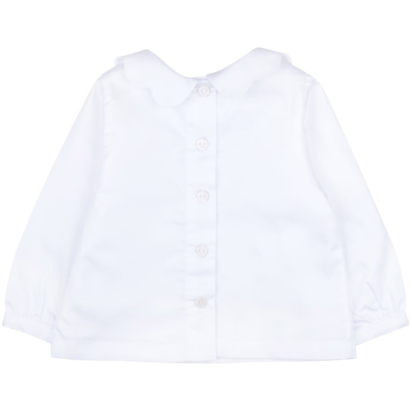 Baby's Scalloped Collar Blouse in Snow