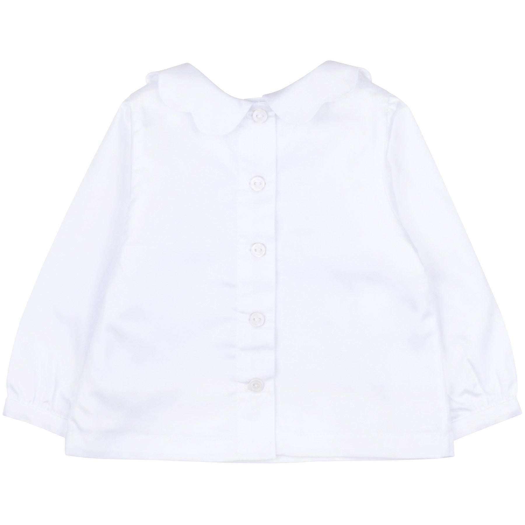 Baby's Scalloped Collar Blouse in Snow
