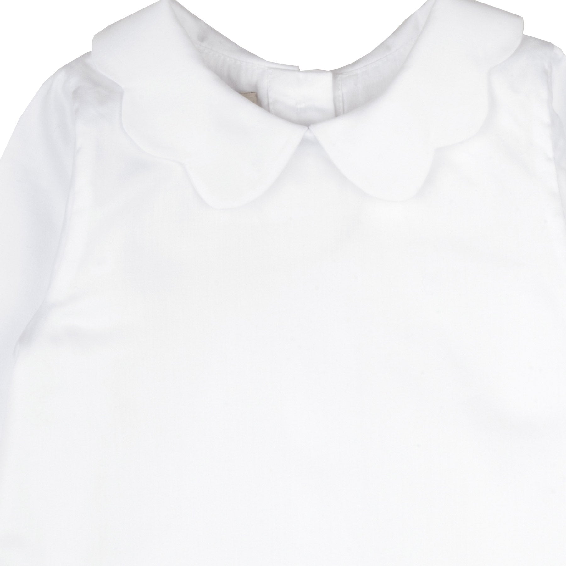 Baby's Scalloped Collar Blouse in Snow