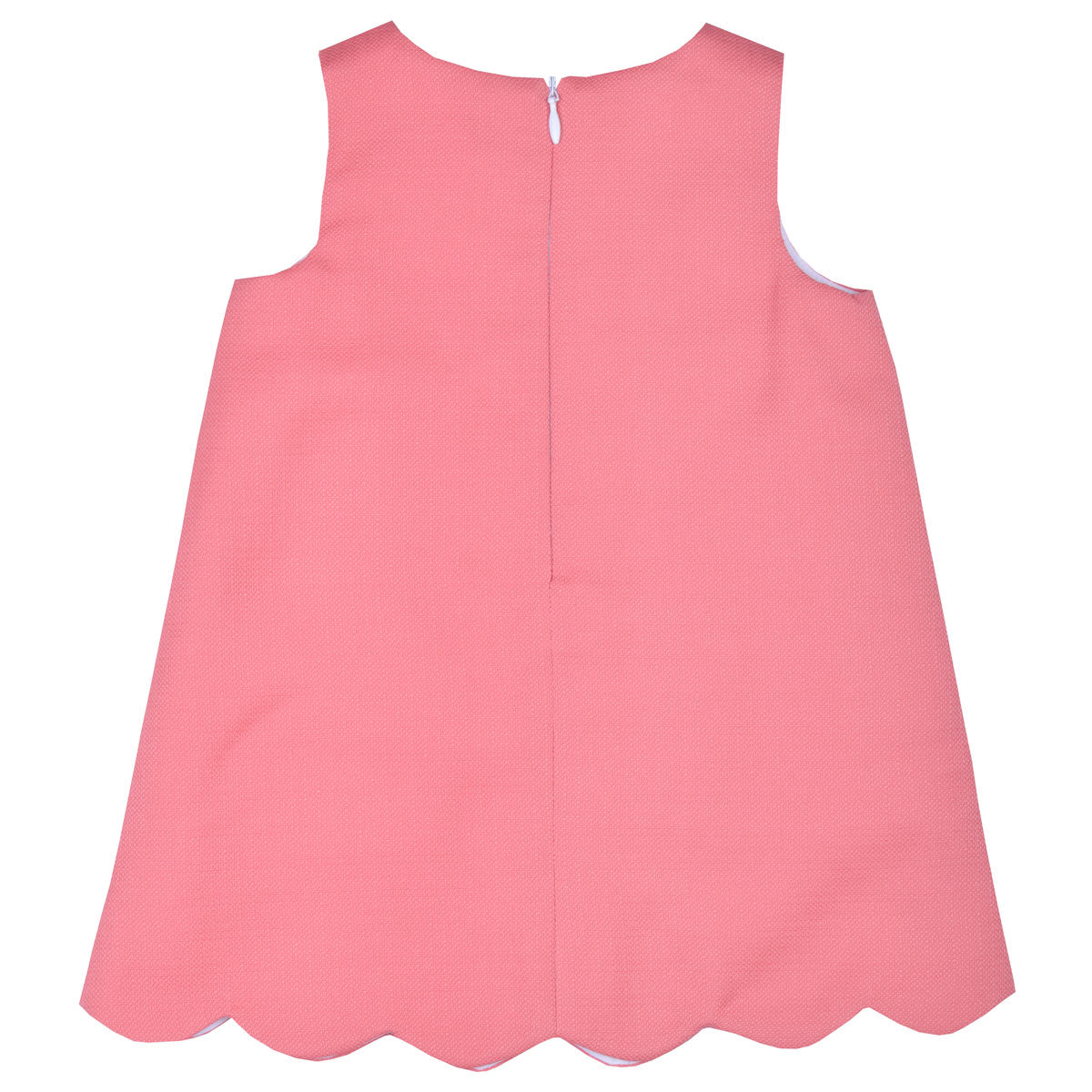 Baby's Scalloped Shift Dress in Raspberry