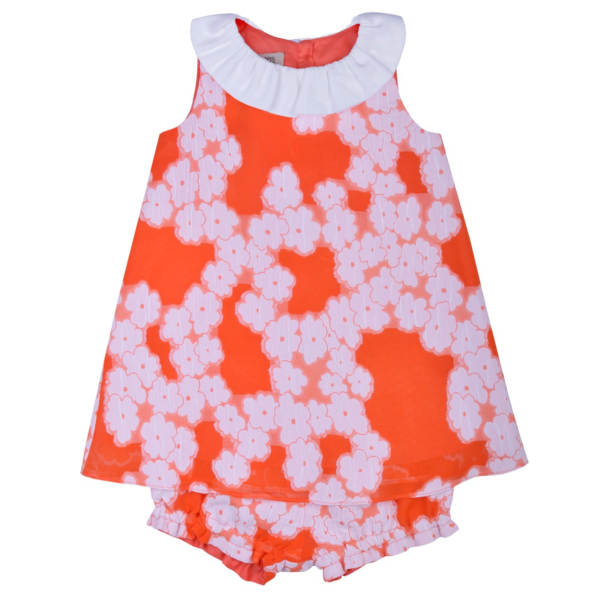 Baby's Scatted Floral Swing Dress & Bloomer Set