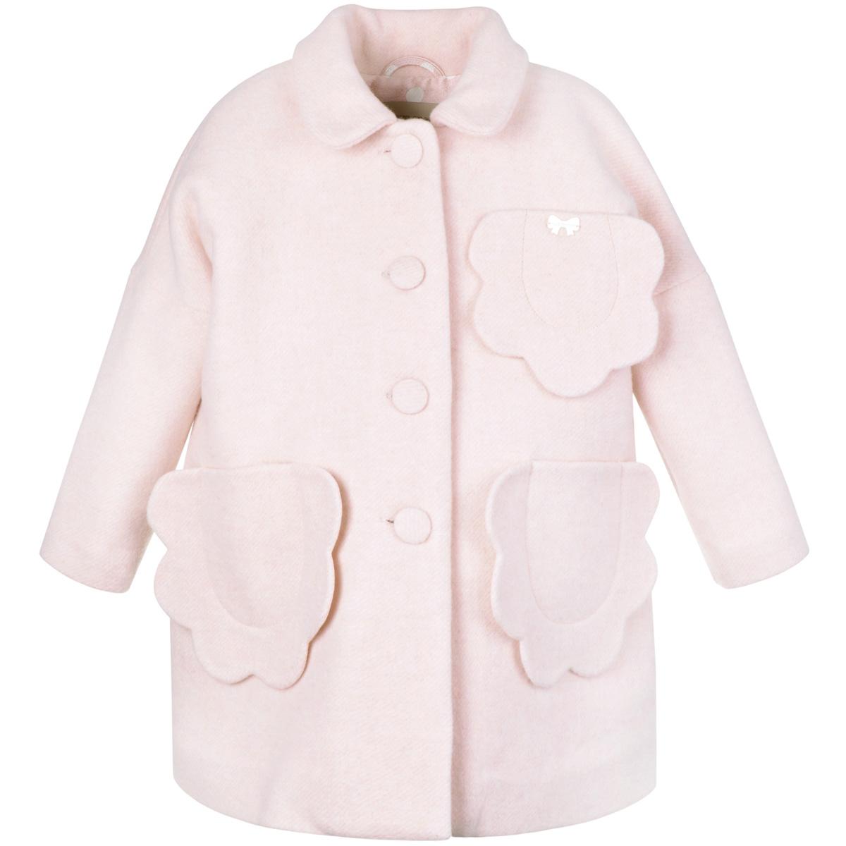 Girl's Petal Pocket Cocoon Coat