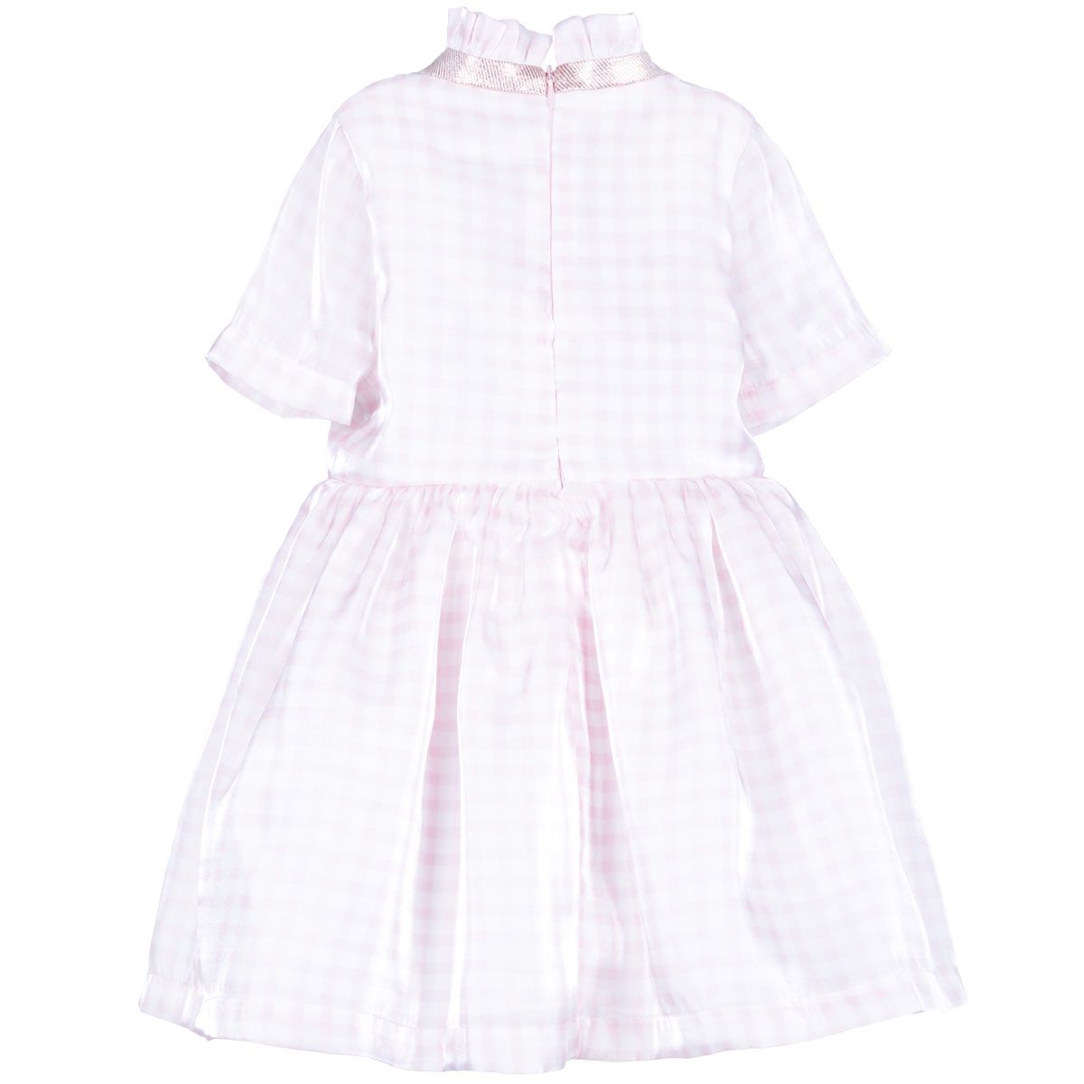 Girl's Bodice Dress in Rose and Cloud